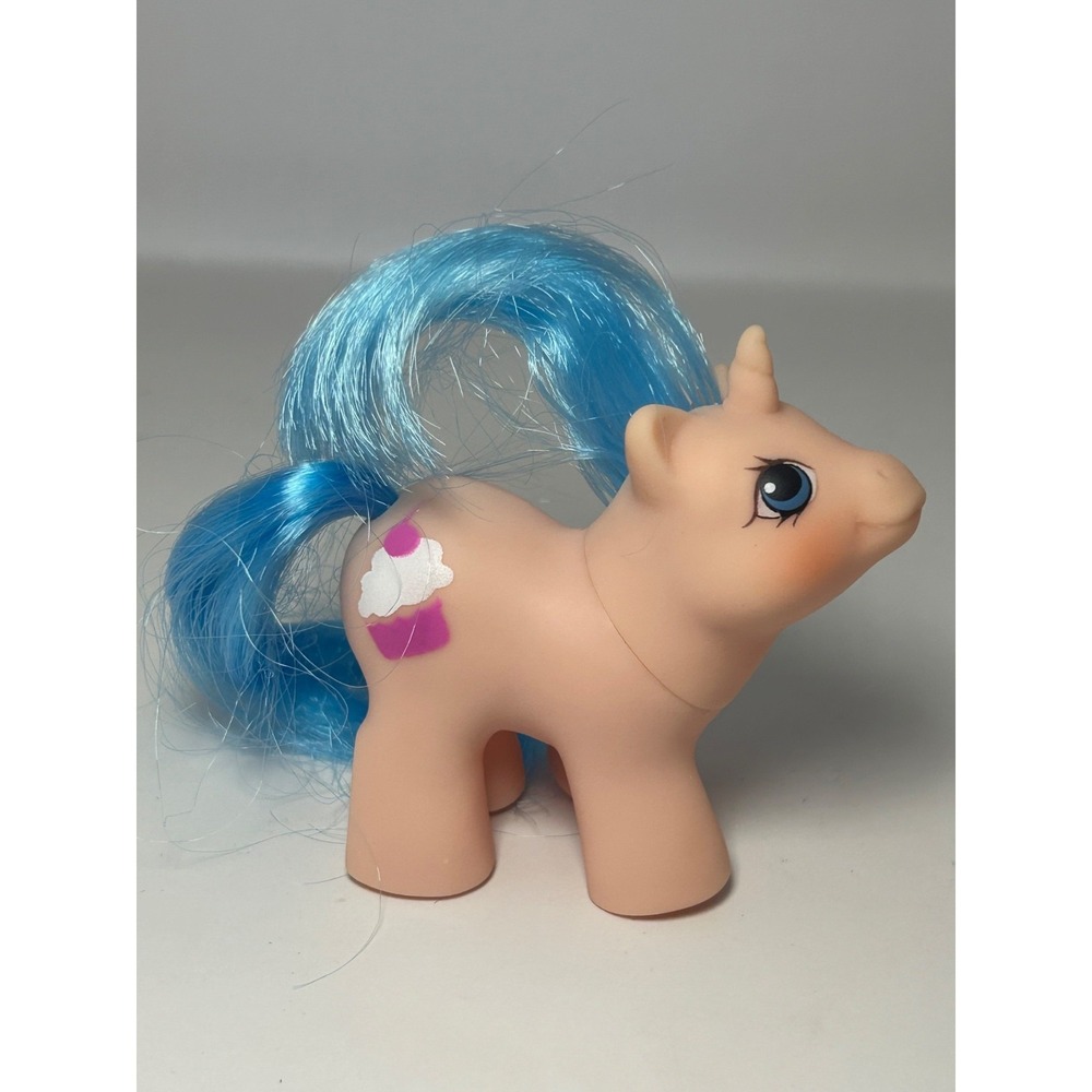 RARE Lil Cupcake Baby Sister Mail Order My Little Pony G1 1988 Pink Blue - Picture 7 of 8